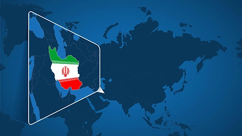 کشور ایران در نقشه